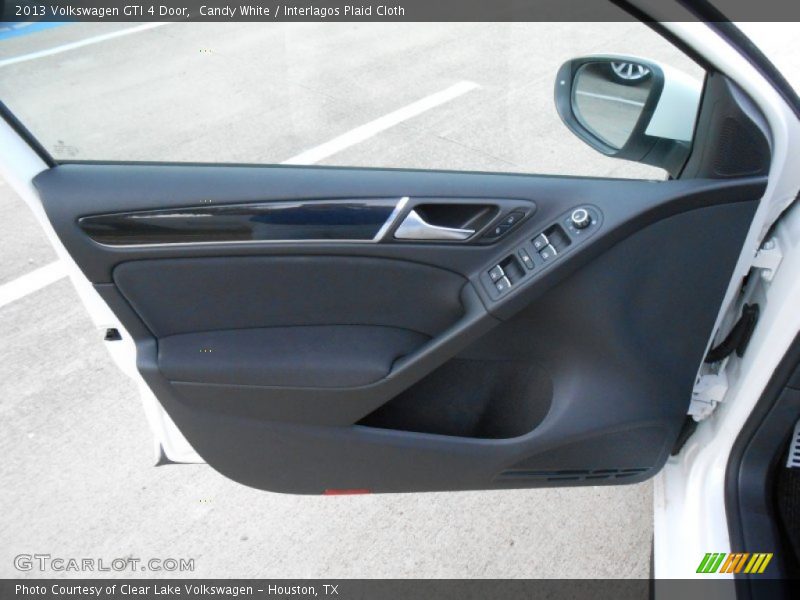 Candy White / Interlagos Plaid Cloth 2013 Volkswagen GTI 4 Door