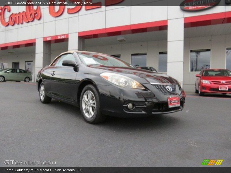 Black / Ivory 2008 Toyota Solara SE V6 Convertible
