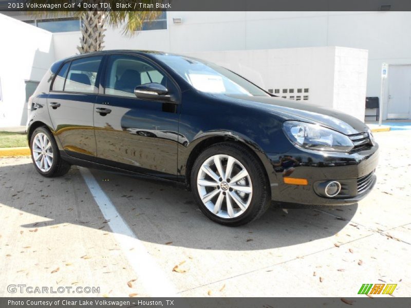 Black / Titan Black 2013 Volkswagen Golf 4 Door TDI