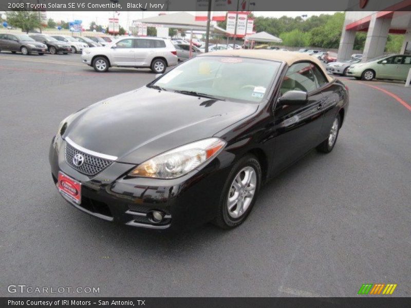 Black / Ivory 2008 Toyota Solara SE V6 Convertible