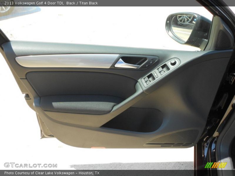 Black / Titan Black 2013 Volkswagen Golf 4 Door TDI