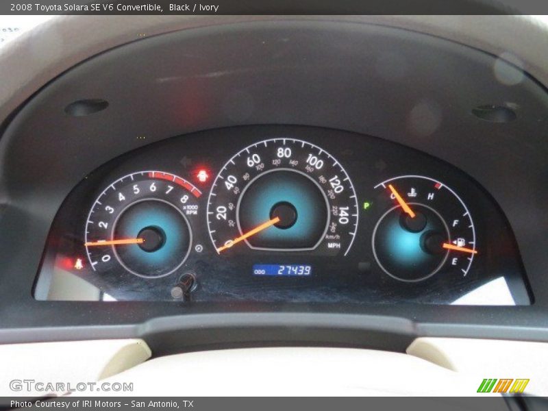 Black / Ivory 2008 Toyota Solara SE V6 Convertible