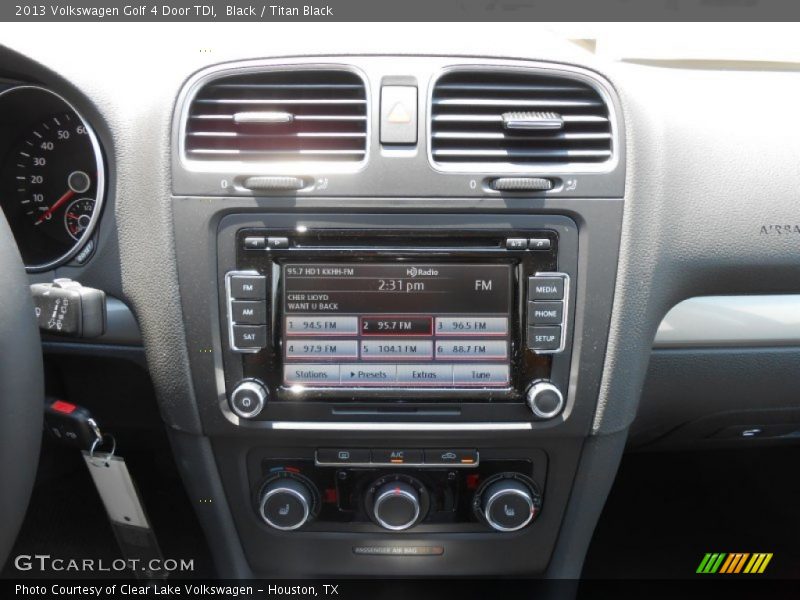 Black / Titan Black 2013 Volkswagen Golf 4 Door TDI