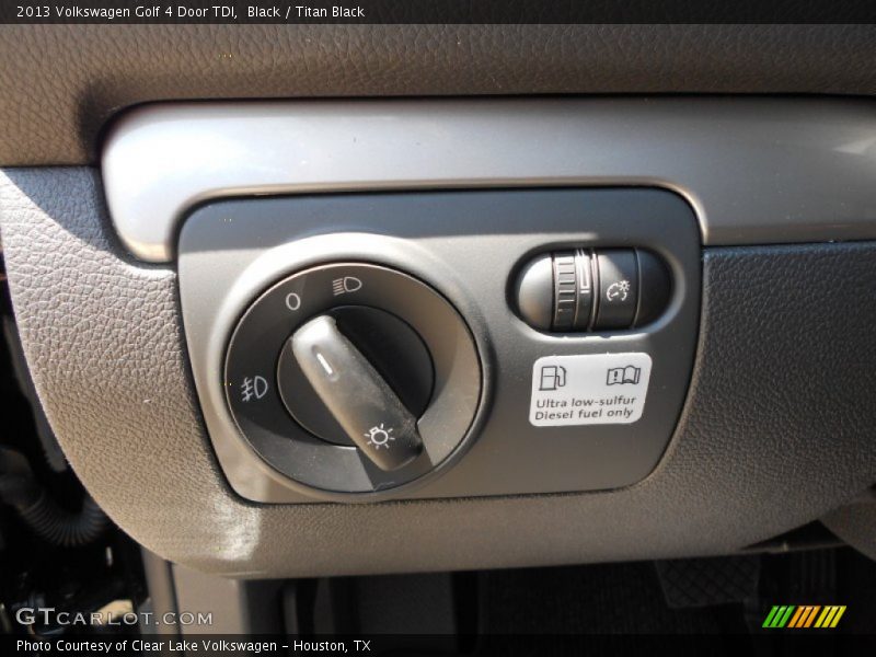 Black / Titan Black 2013 Volkswagen Golf 4 Door TDI