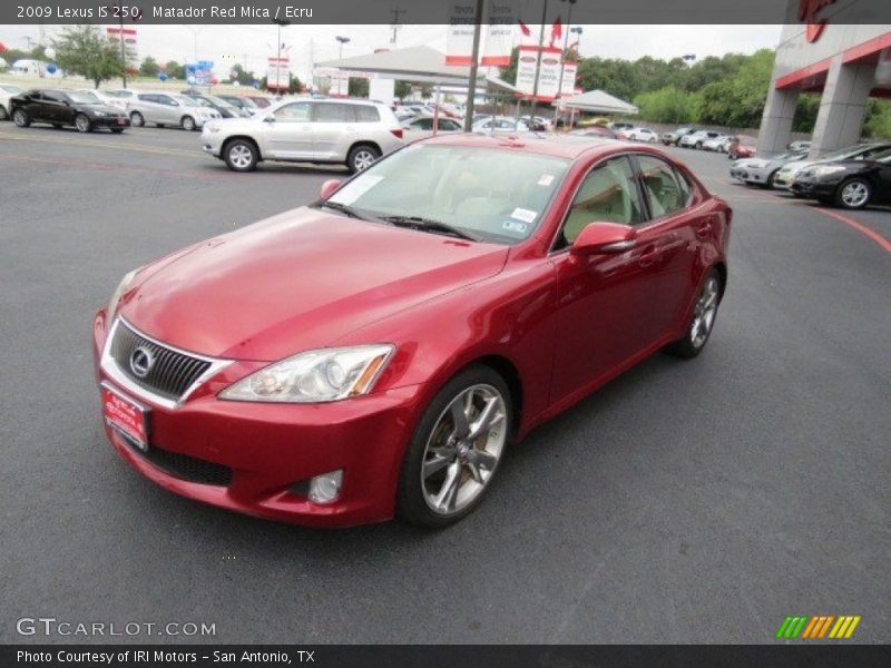 Matador Red Mica / Ecru 2009 Lexus IS 250