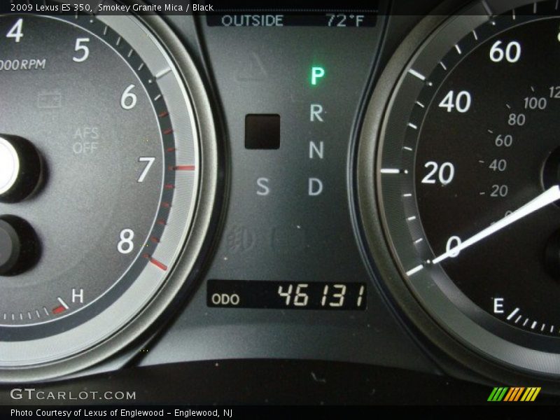 Smokey Granite Mica / Black 2009 Lexus ES 350