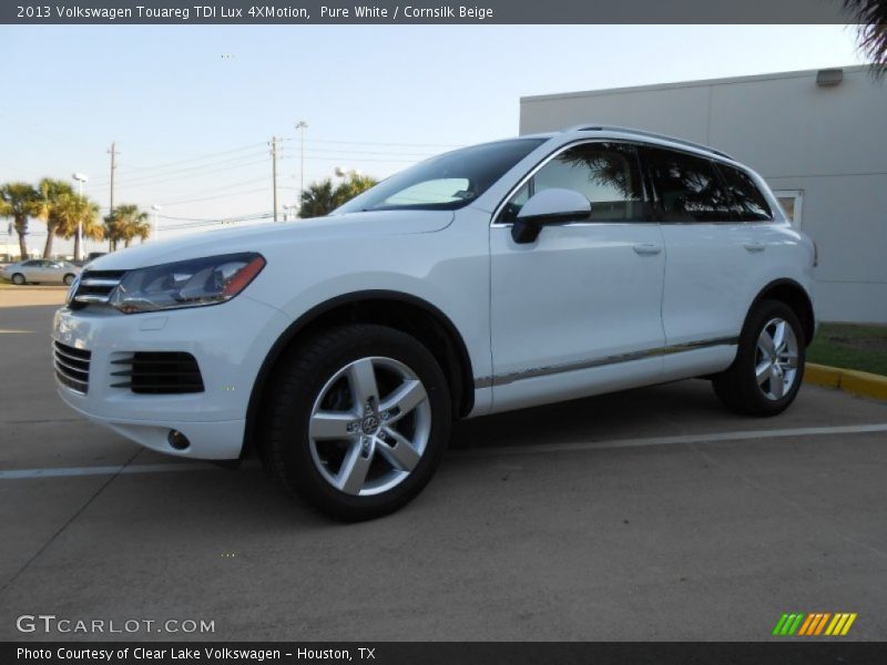 Pure White / Cornsilk Beige 2013 Volkswagen Touareg TDI Lux 4XMotion