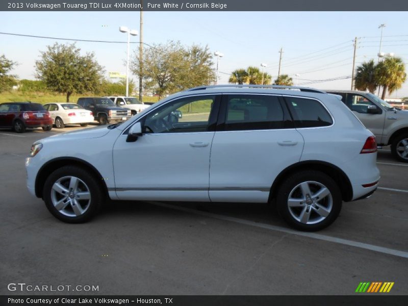 Pure White / Cornsilk Beige 2013 Volkswagen Touareg TDI Lux 4XMotion