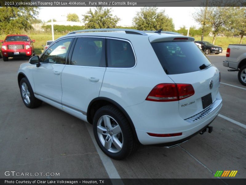 Pure White / Cornsilk Beige 2013 Volkswagen Touareg TDI Lux 4XMotion