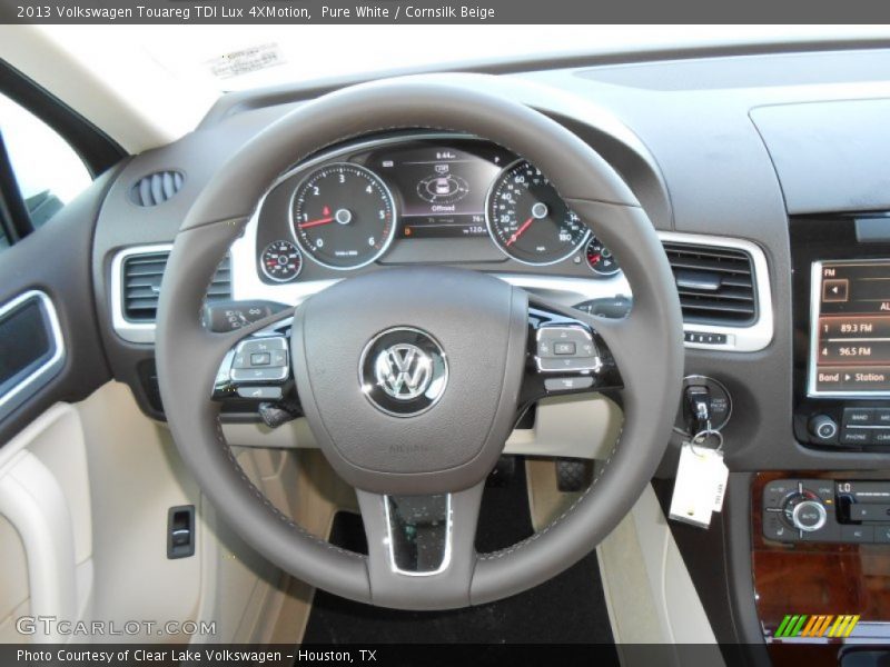 Pure White / Cornsilk Beige 2013 Volkswagen Touareg TDI Lux 4XMotion