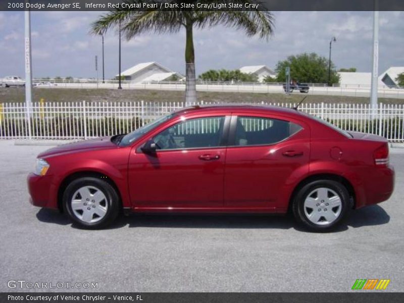 Inferno Red Crystal Pearl / Dark Slate Gray/Light Slate Gray 2008 Dodge Avenger SE