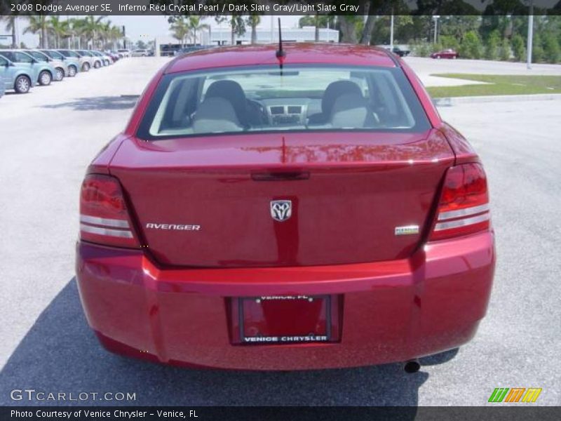 Inferno Red Crystal Pearl / Dark Slate Gray/Light Slate Gray 2008 Dodge Avenger SE