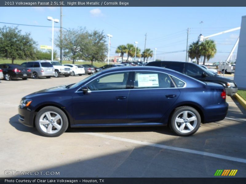 Night Blue Metallic / Cornsilk Beige 2013 Volkswagen Passat 2.5L SE
