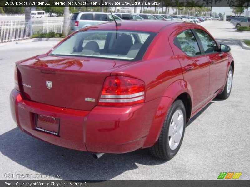 Inferno Red Crystal Pearl / Dark Slate Gray/Light Slate Gray 2008 Dodge Avenger SE
