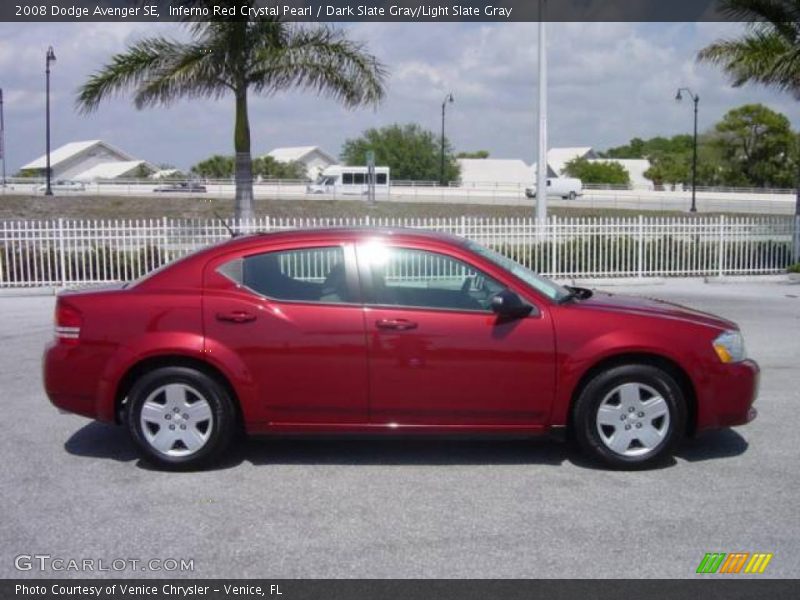 Inferno Red Crystal Pearl / Dark Slate Gray/Light Slate Gray 2008 Dodge Avenger SE
