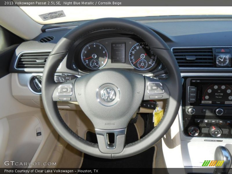 Night Blue Metallic / Cornsilk Beige 2013 Volkswagen Passat 2.5L SE