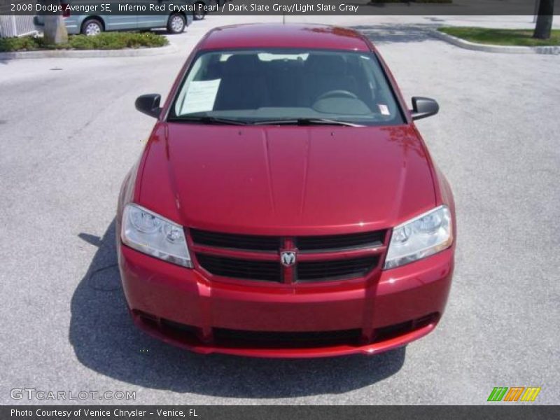 Inferno Red Crystal Pearl / Dark Slate Gray/Light Slate Gray 2008 Dodge Avenger SE