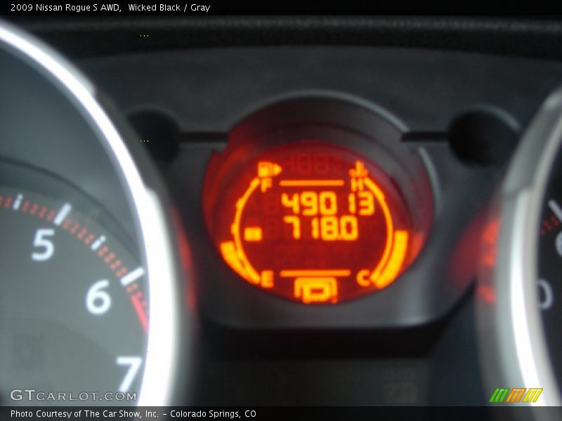 Wicked Black / Gray 2009 Nissan Rogue S AWD