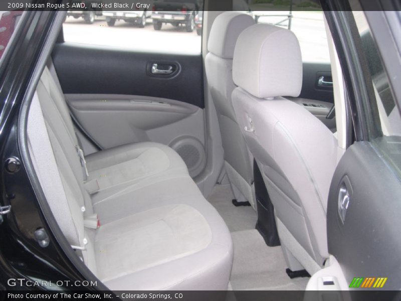 Wicked Black / Gray 2009 Nissan Rogue S AWD
