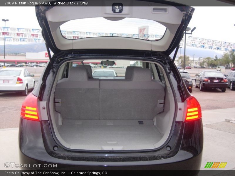 Wicked Black / Gray 2009 Nissan Rogue S AWD
