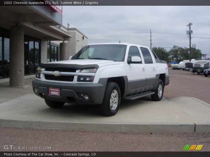 Summit White / Graphite 2002 Chevrolet Avalanche Z71 4x4