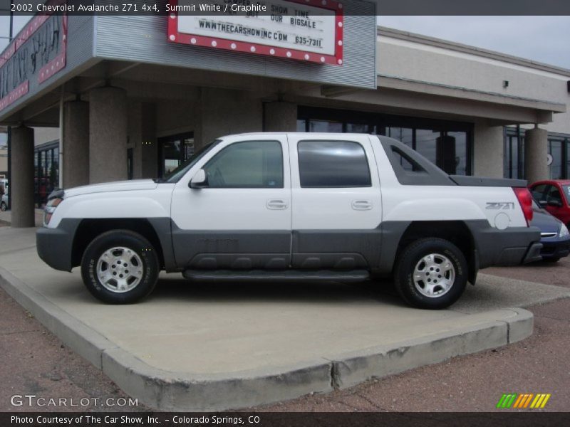 Summit White / Graphite 2002 Chevrolet Avalanche Z71 4x4