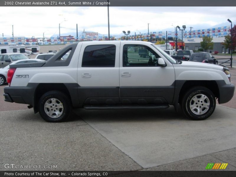 Summit White / Graphite 2002 Chevrolet Avalanche Z71 4x4