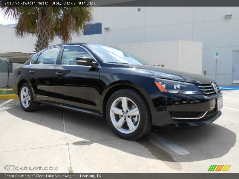 Black / Titan Black 2013 Volkswagen Passat TDI SE