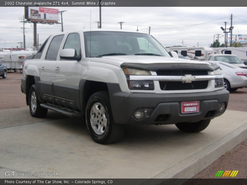 Summit White / Graphite 2002 Chevrolet Avalanche Z71 4x4