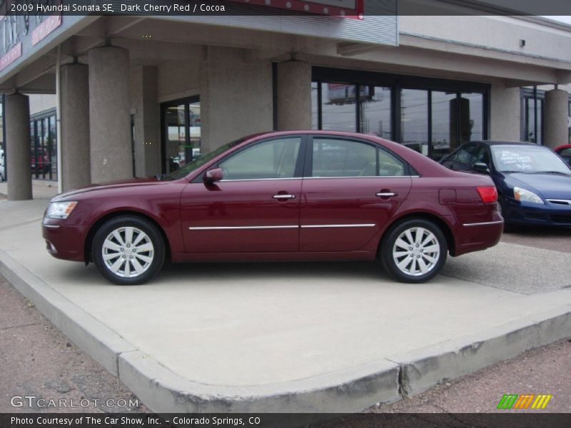 Dark Cherry Red / Cocoa 2009 Hyundai Sonata SE