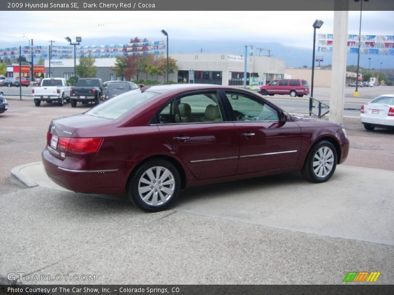 Dark Cherry Red / Cocoa 2009 Hyundai Sonata SE