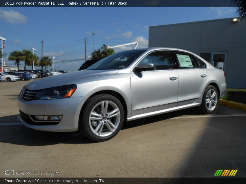 Reflex Silver Metallic / Titan Black 2013 Volkswagen Passat TDI SEL