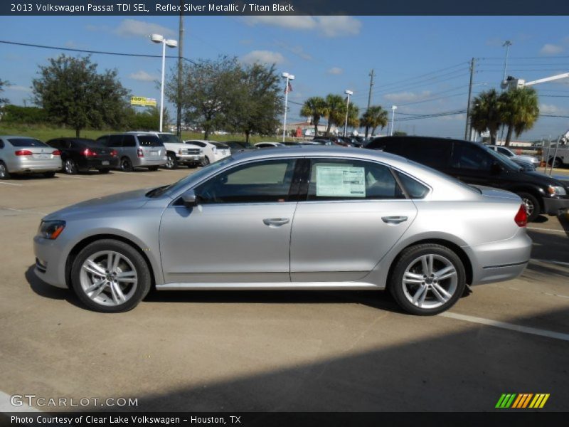 Reflex Silver Metallic / Titan Black 2013 Volkswagen Passat TDI SEL