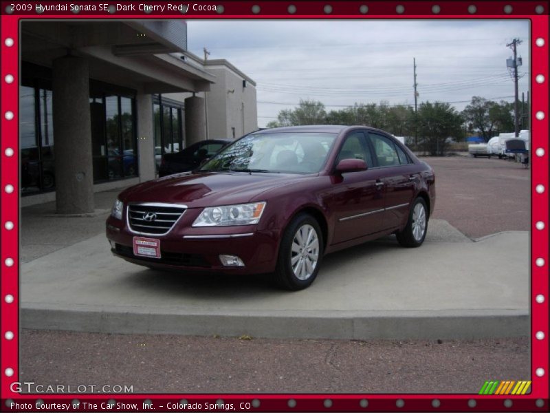 Dark Cherry Red / Cocoa 2009 Hyundai Sonata SE