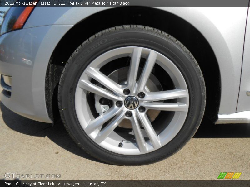 Reflex Silver Metallic / Titan Black 2013 Volkswagen Passat TDI SEL