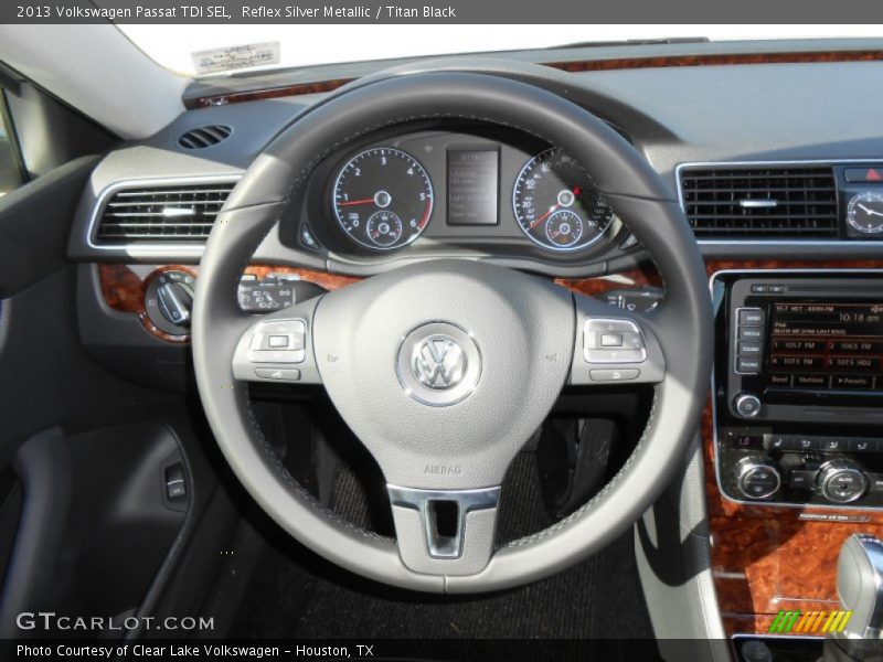 Reflex Silver Metallic / Titan Black 2013 Volkswagen Passat TDI SEL
