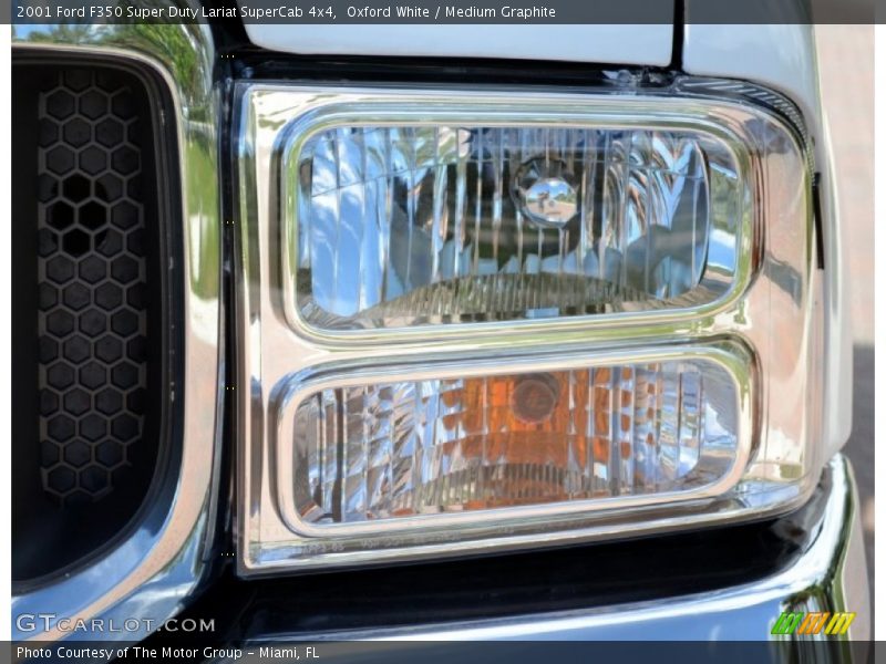 Oxford White / Medium Graphite 2001 Ford F350 Super Duty Lariat SuperCab 4x4