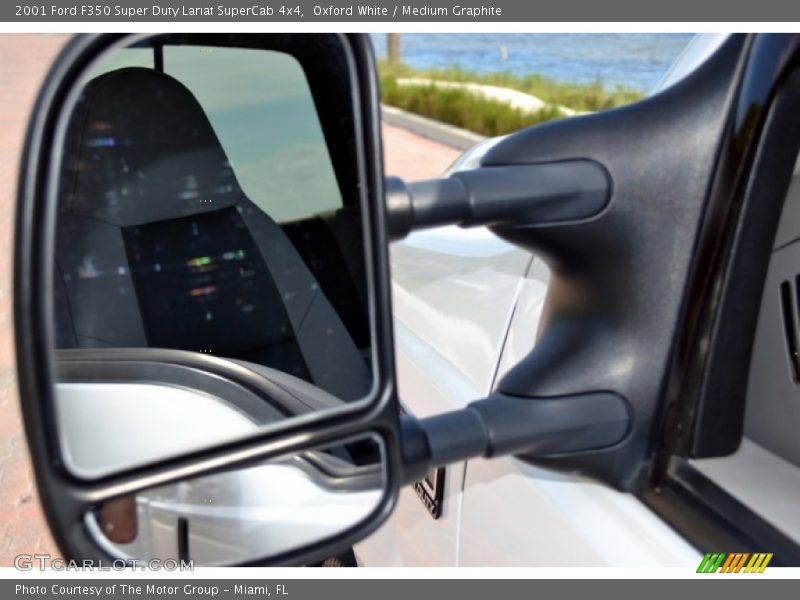 Oxford White / Medium Graphite 2001 Ford F350 Super Duty Lariat SuperCab 4x4