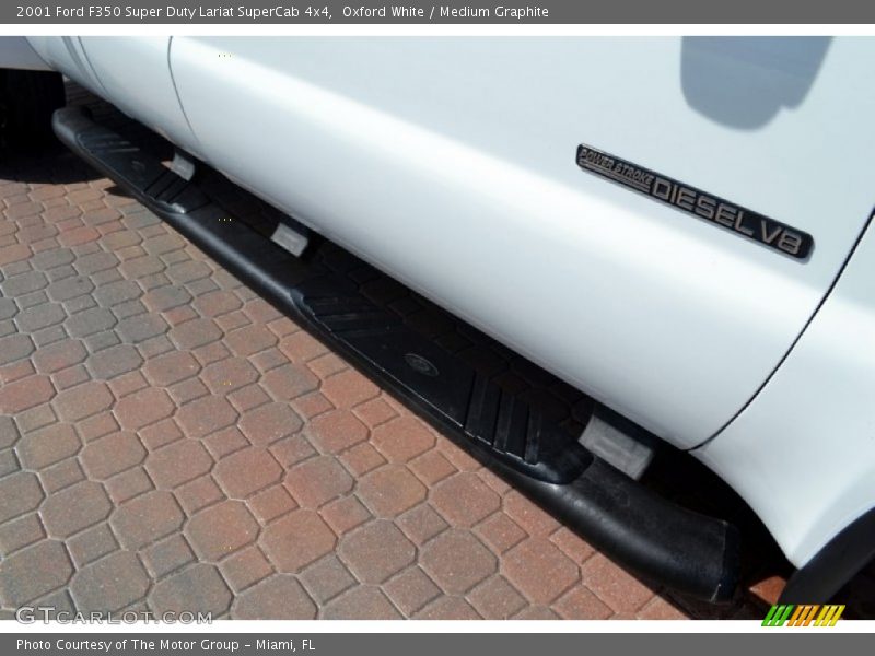 Oxford White / Medium Graphite 2001 Ford F350 Super Duty Lariat SuperCab 4x4