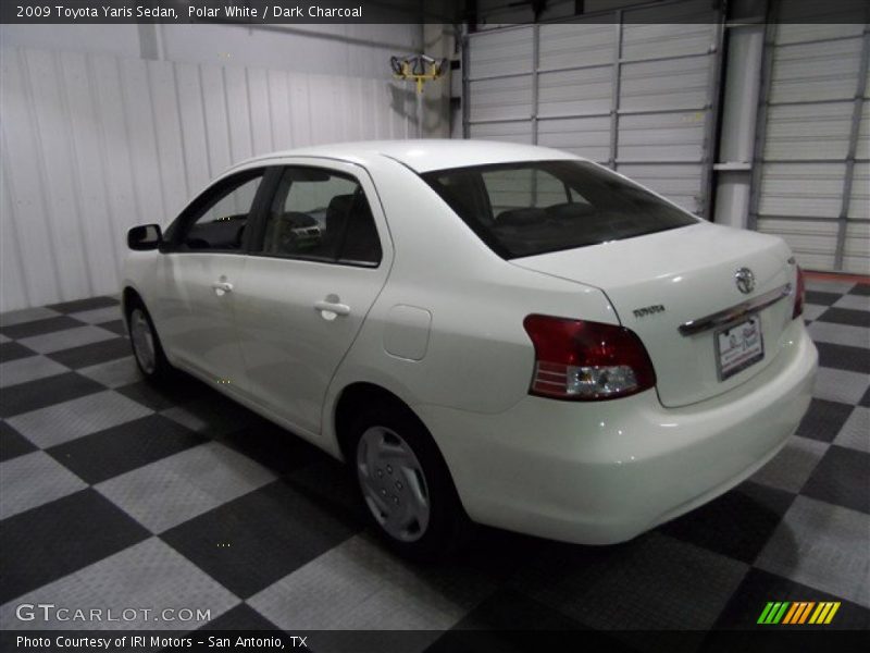 Polar White / Dark Charcoal 2009 Toyota Yaris Sedan