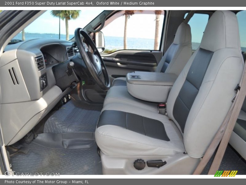 Front Seat of 2001 F350 Super Duty Lariat SuperCab 4x4