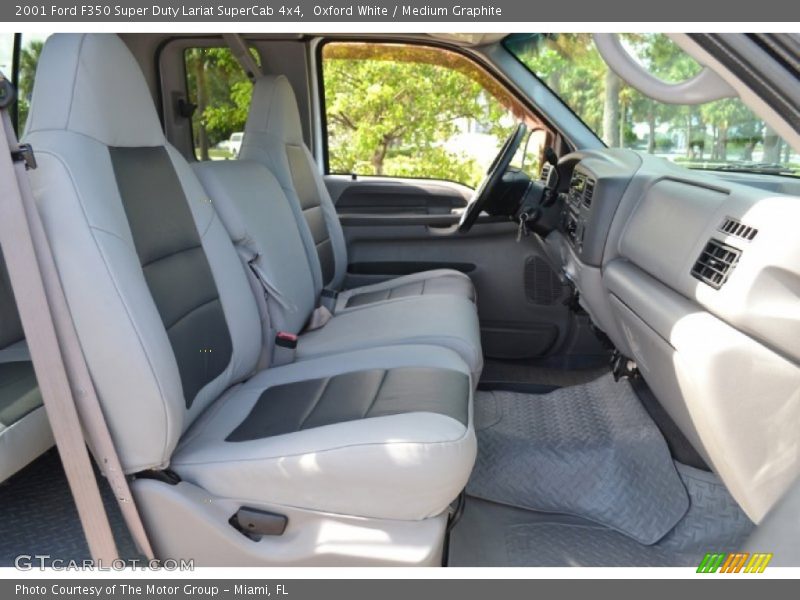  2001 F350 Super Duty Lariat SuperCab 4x4 Medium Graphite Interior