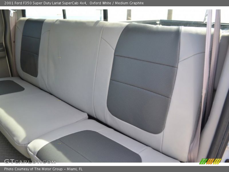 Oxford White / Medium Graphite 2001 Ford F350 Super Duty Lariat SuperCab 4x4