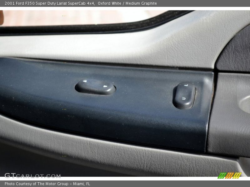 Oxford White / Medium Graphite 2001 Ford F350 Super Duty Lariat SuperCab 4x4