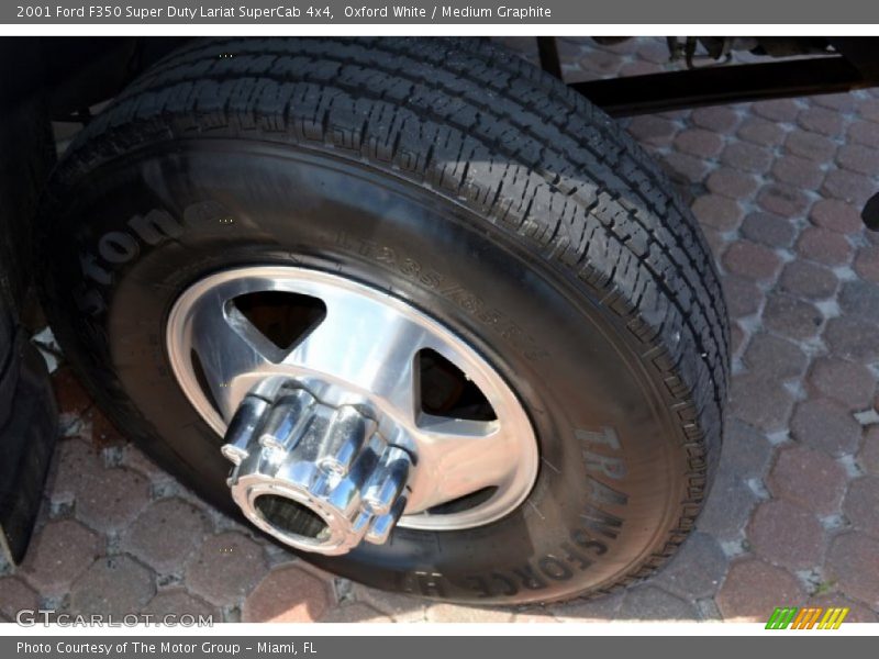 Oxford White / Medium Graphite 2001 Ford F350 Super Duty Lariat SuperCab 4x4