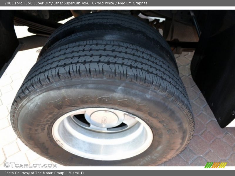 Oxford White / Medium Graphite 2001 Ford F350 Super Duty Lariat SuperCab 4x4