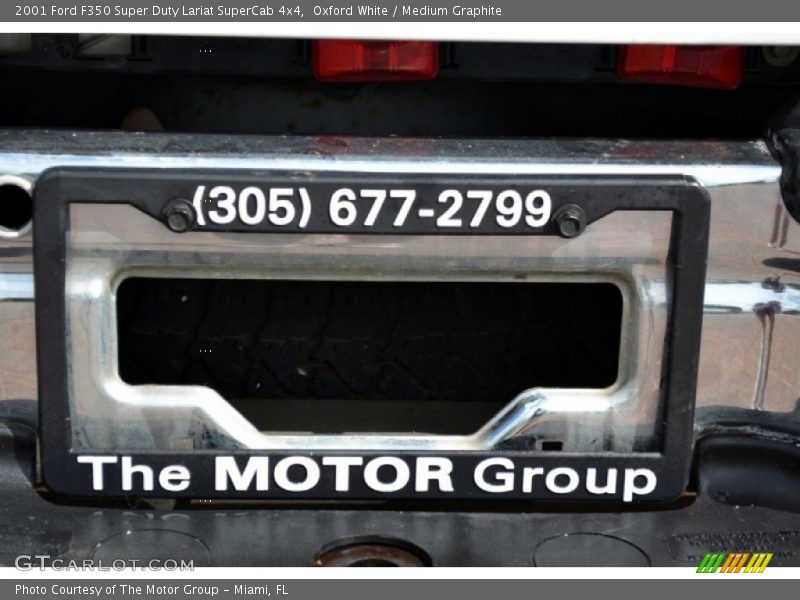 Oxford White / Medium Graphite 2001 Ford F350 Super Duty Lariat SuperCab 4x4
