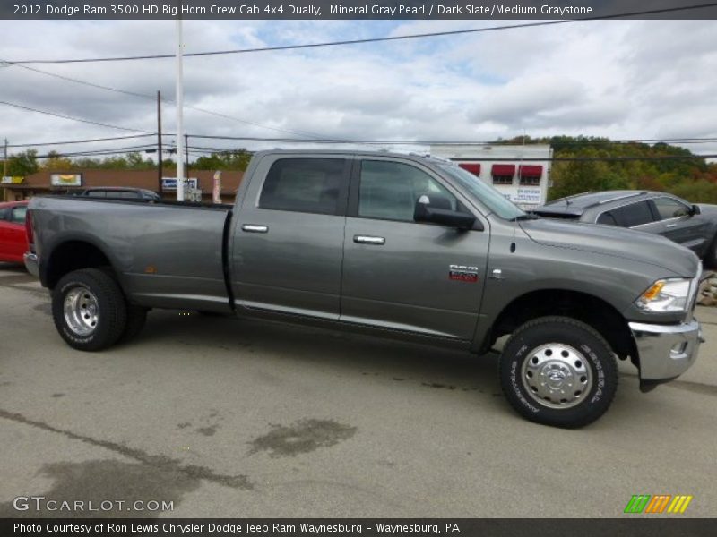 Mineral Gray Pearl / Dark Slate/Medium Graystone 2012 Dodge Ram 3500 HD Big Horn Crew Cab 4x4 Dually