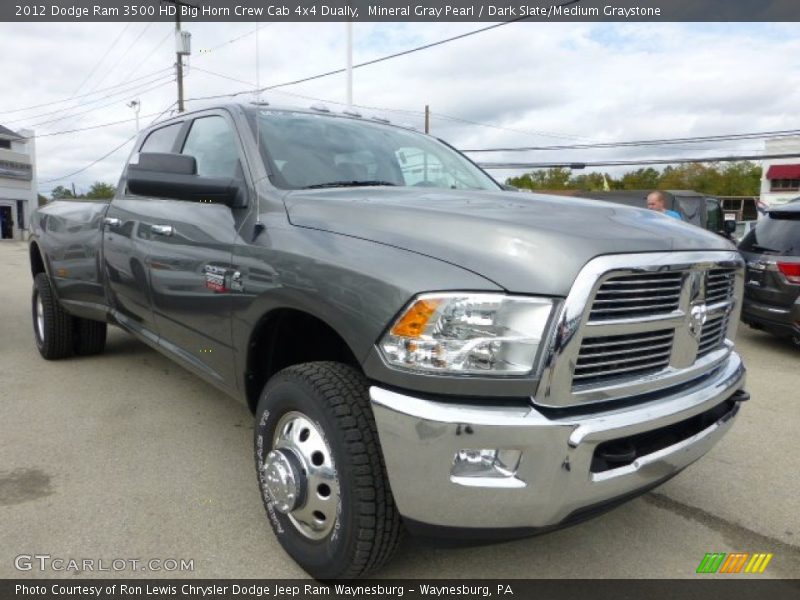 Mineral Gray Pearl / Dark Slate/Medium Graystone 2012 Dodge Ram 3500 HD Big Horn Crew Cab 4x4 Dually