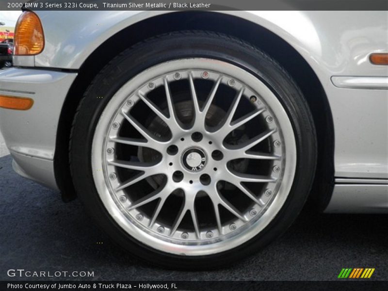 Titanium Silver Metallic / Black Leather 2000 BMW 3 Series 323i Coupe